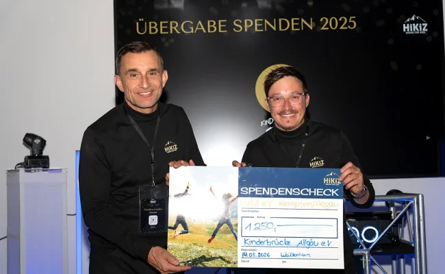 HiKiZ Charity Night 2026 – Kinderbrücke Allgäu erhält 1.250 Euro Spendenerlös
