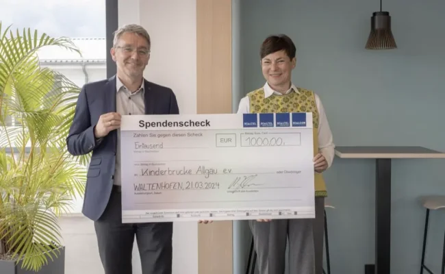 Kinderbrücke Allgäu erhält 1.000 Euro von Scaltel