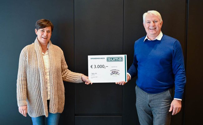 Suma Rührtechnik spendet 3.000 Euro an die Kinderbrücke Allgäu